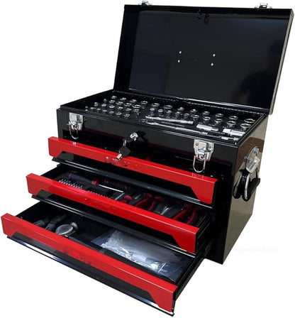 Professional Tool Kit – 489 Pieces with Organizer Case – Complete for Home and Workshop Use